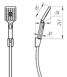Душевая лейка Paini Ravenna RVCR131 хром